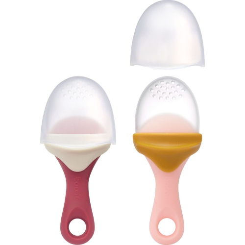 Boon 2-Pack PULP Silicone Feeder - Mauve/Pink