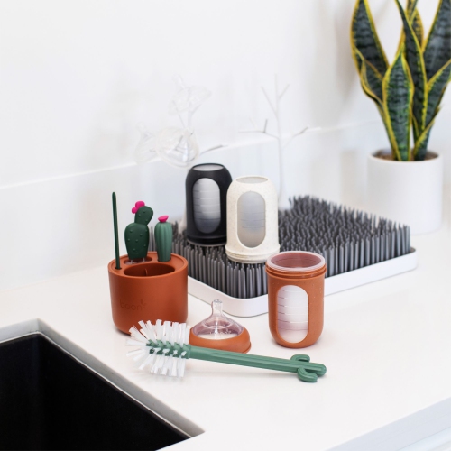 Boon CACTI Bottle Cleaning Brush Set - Terracotta