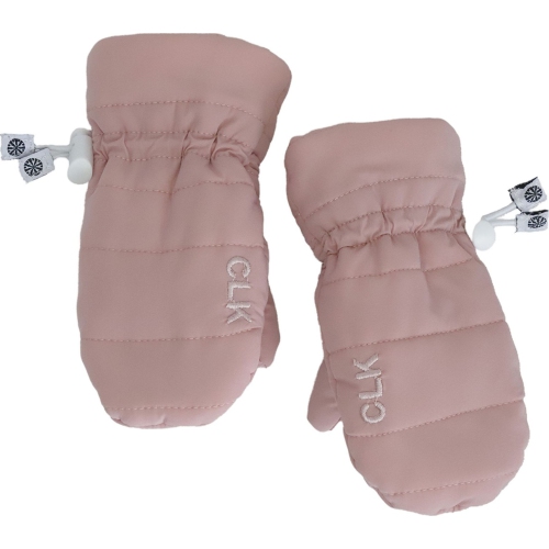 Calikids Easy to Put On Puff Mittens - Rose