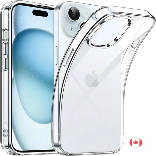 KEEGUARD  ( ) for Apple Iphone 15 Plus 6.7 Inch Case - Slim Transparent Tpu Cover With Shock-Absorption, Wireless Charging Support (Clear)