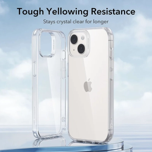 ( KEEGUARD ) pour étui 6,1 po pour iPhone 15 Pro d'Apple - coque mince en TPUR transparent avec absorption des chocs, support de recharge sans fil