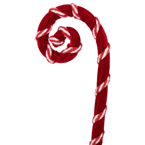 27" Red and White Candy Cane Curls Christmas Spray