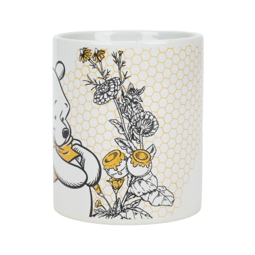 Winnie-the-Pooh With Honey Comb Background 16oz Ceramic Mug