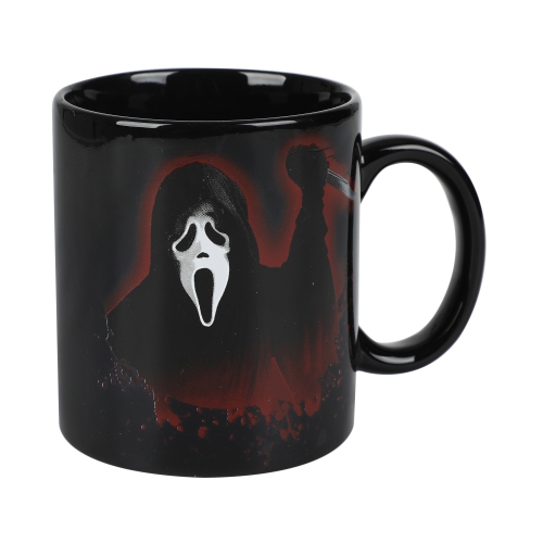 BIOWORLD  Ghostface 16OZ Ceramic Mug In Black