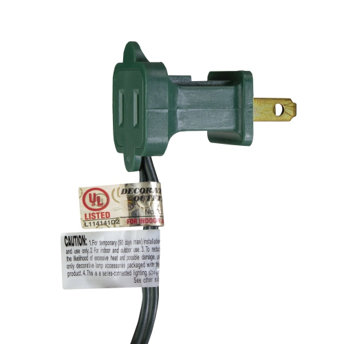 Commercial Perm-O-Snap Mini Christmas Light Set - Clear - 49.3ft Green Wire - 100ct