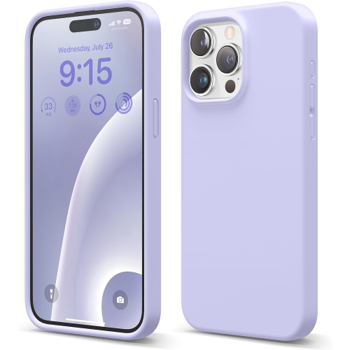 elago Compatible with iPhone 15 Pro Case, Liquid Silicone Case, Full Body Protective Cover, Shockproof, Slim Phone Case, Anti-Scratch Soft Microfiber