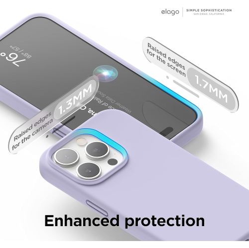 elago Compatible with iPhone 15 Pro Case, Liquid Silicone Case, Full Body Protective Cover, Shockproof, Slim Phone Case, Anti-Scratch Soft Microfiber