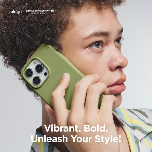 elago Compatible with iPhone 15 Pro Case, Liquid Silicone Case, Full Body Protective Cover, Shockproof, Slim Phone Case, Anti-Scratch Soft Microfiber