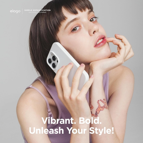 elago Compatible with iPhone 15 Case, Liquid Silicone Case, Full Body Protective Cover, Shockproof, Slim Phone Case, Anti-Scratch Soft Microfiber