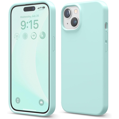 elago Compatible with iPhone 15 Case, Liquid Silicone Case, Full Body Protective Cover, Shockproof, Slim Phone Case, Anti-Scratch Soft Microfiber Lin