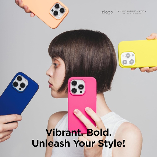 Elago compatible avec l’étui iPhone 15, l’étui en silicone liquide, l’étui protecteur intégral, antichoc, l’étui mince pour téléphone, doublure douce