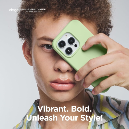 Elago compatible avec l’étui iPhone 15, l’étui en silicone liquide, l’étui protecteur intégral, antichoc, l’étui mince pour téléphone, doublure douce