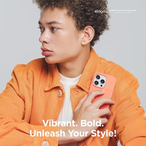 elago Compatible with iPhone 15 Case, Liquid Silicone Case, Full Body Protective Cover, Shockproof, Slim Phone Case, Anti-Scratch Soft Microfiber