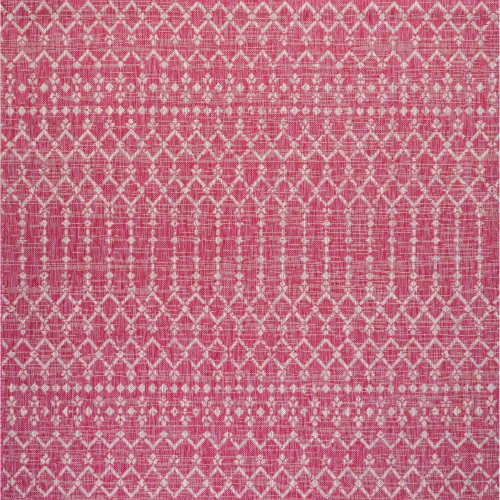 JONATHAN Y  Ourika Moroccan Geometric Textured Weave Indoor/outdoor Square Rug