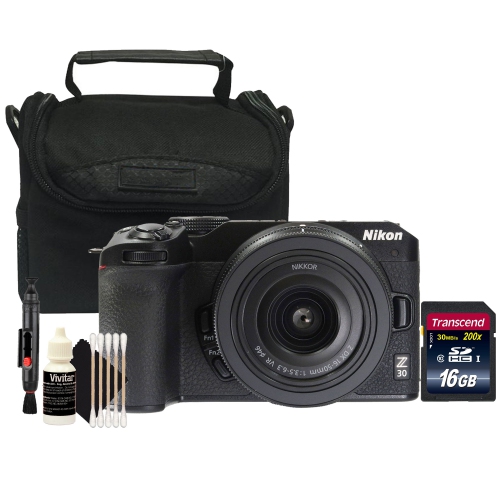 NIKON  Z30 Mirrorless Camera With Dx 16-50MM Lens (Black) With Starter Bundle
