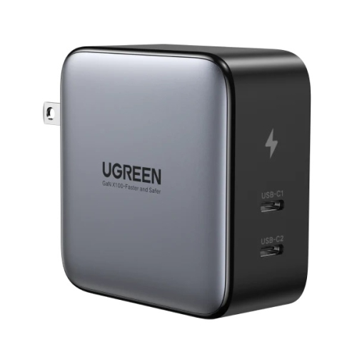 Chargeur rapide 100 W GAN d'UGREEN - 2x USB-C