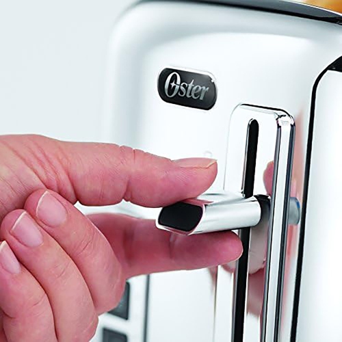 Oster – très grande plaque chauffante 2 tranches, 6 réglages de teinte, acier inoxydable