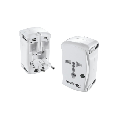 Travel Smart - All-in-One Travel Adapter with Integrated Surge Protector