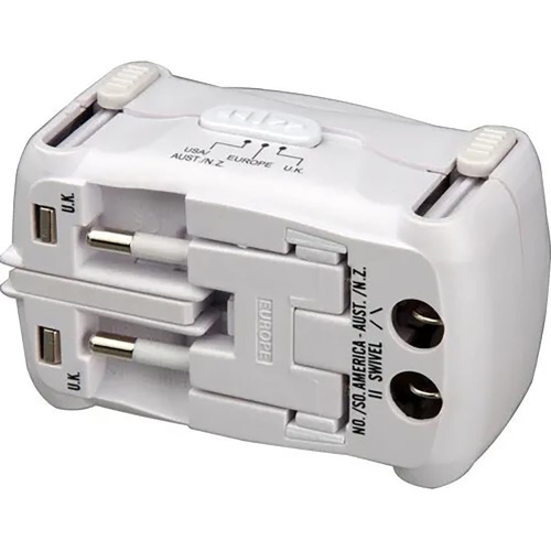 Travel Smart - All-in-One Travel Adapter with Integrated Surge Protector