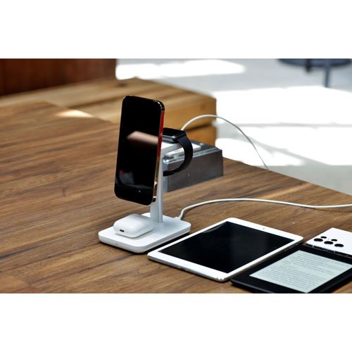 Energizer 3-in-1 7.5W Magnetic Wireless Charging Stand - White