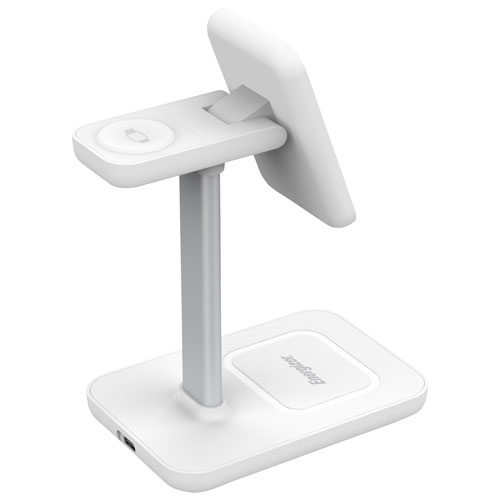 Energizer 3-in-1 7.5W Magnetic Wireless Charging Stand - White