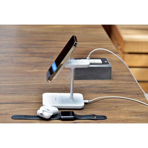 Energizer 3-in-1 7.5W Magnetic Wireless Charging Stand - White