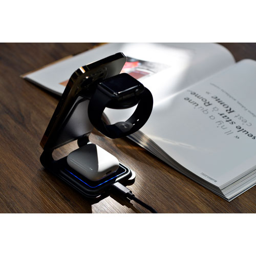 Energizer 3-in-1 15W Magnetic Wireless Charging Stand - Metal