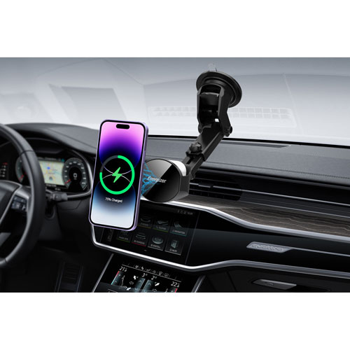 Energizer 2-in-1 15W Magnetic Wireless Car Charger with Vent Mount