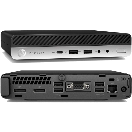 Refurbished - HP ProDesk 600 G4 Tiny Desktop Computer PC, Windows 11 Pro, Intel Core i5-8500T 8th Gen Processor, 8GB DDR4 RAM, 1TB SSD - New 27 inch