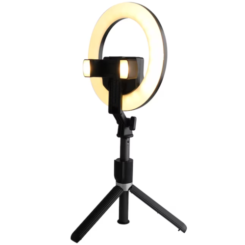 Trépied avec anneau lumineux DEL 7 po pour égoportraits MSV7-1007-MWT de Monster