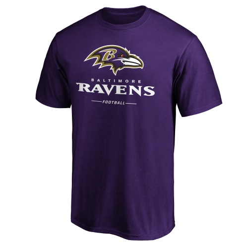 SPORT ARMY  Men's Baltimore Ravens Team Lockup Logo T-Shirt In Multicolor