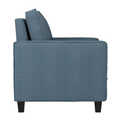 CorLiving Georgia Blue Fabric Accent Chair