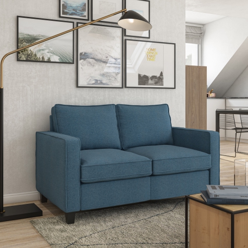 Causeuse en tissu Georgia Blue de CorLiving