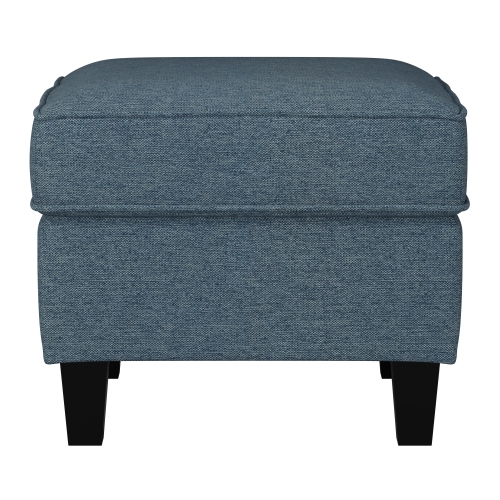 CorLiving Georgia Blue Fabric Ottoman