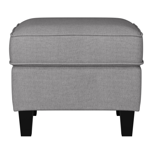 CorLiving Georgia Light Grey Fabric Ottoman