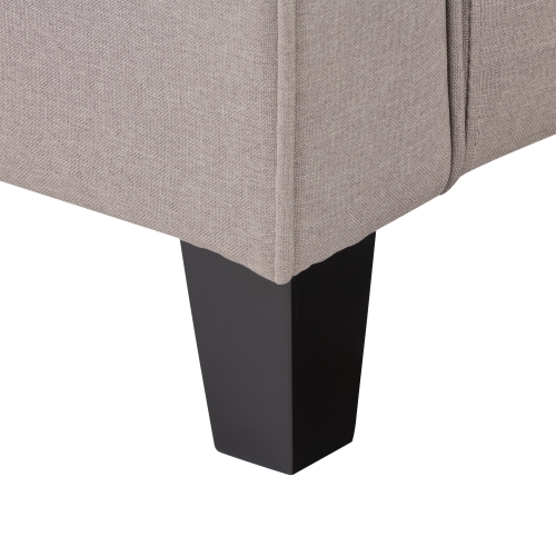 CorLiving Georgia Taupe Fabric Loveseat Sofa and Accent Chair Set - 2pcs