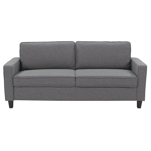 Ensemble sofa et fauteuil en tissu gris à trois places Georgia de CorLiving - 2pcs