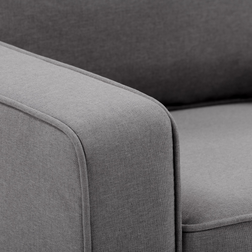 Ensemble sofa et fauteuil en tissu gris à trois places Georgia de CorLiving - 2pcs