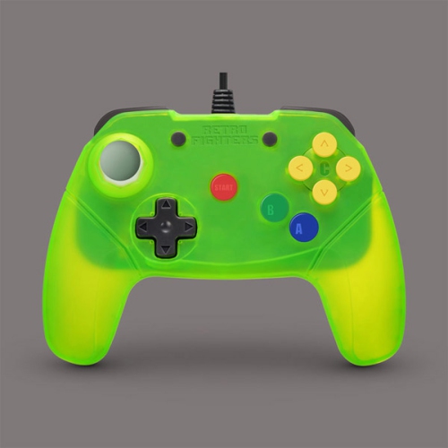 RETRO FIGHTERS  Extreme Brawler 64 Wired Gamepad N64 Controller In Green