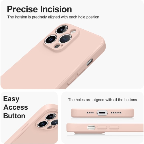 Silicone Slim Full-Body Protective Cover Case for iPhone 15 Pro, Soft Silicone Bumper Cover Shockproof Protective Anti-Scratch Case