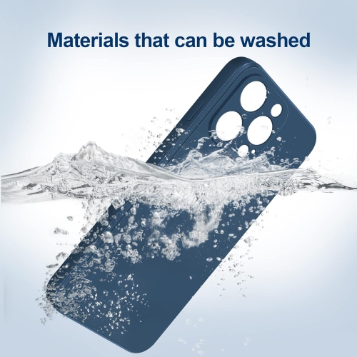 Silicone Slim Full-Body Protective Cover Case for iPhone 15 Pro, Soft Silicone Bumper Cover Shockproof Protective Anti-Scratch Case