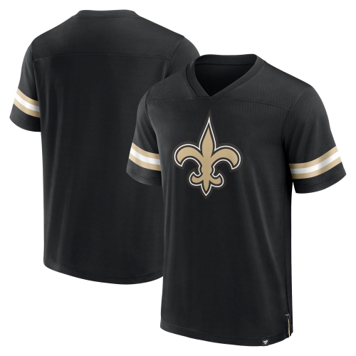 Men's New Orlean Saints NFL Hashmark V-neck Short Sleeve Jersey