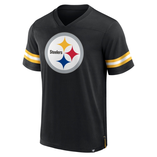 Men's Pittsburgh Steelers NFL Hashmark V-neck Short Sleeve Jersey