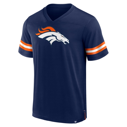 Men's Denver Broncos NFL Hashmark V-neck Short Sleeve Jersey