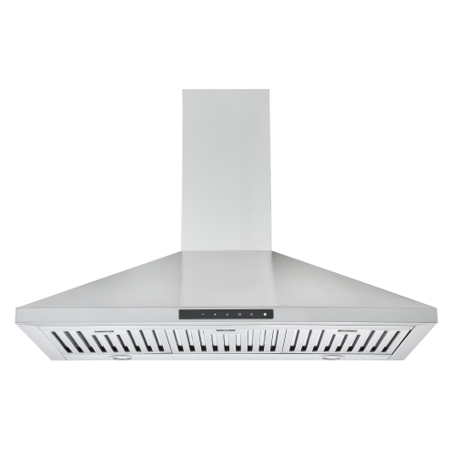 Ancona 36" Wall Mount Pyramid Range Hood with Night Light Feature 