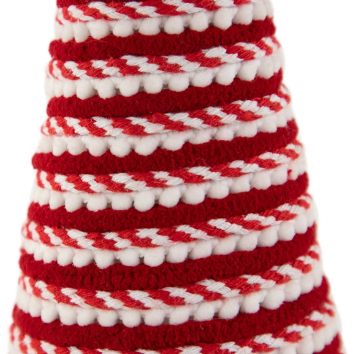 Candy Cane Swirled Christmas Cone Tree - 10.5" - Red and White