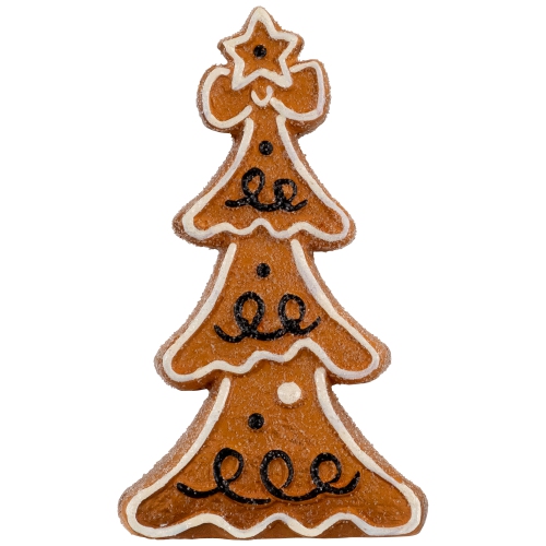NORTHLIGHT  6.25" Frosted Gingerbread Christmas Tree Figurine