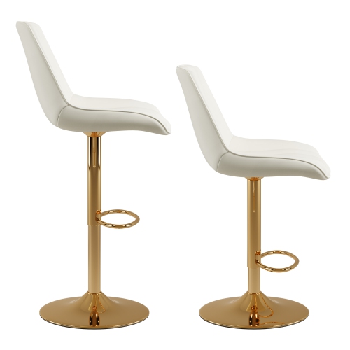 CorLiving Gold Adjustable Bar Stools, Set of 2