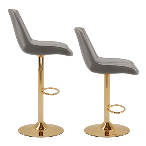 CorLiving Gold Adjustable Bar Stools, Set of 2