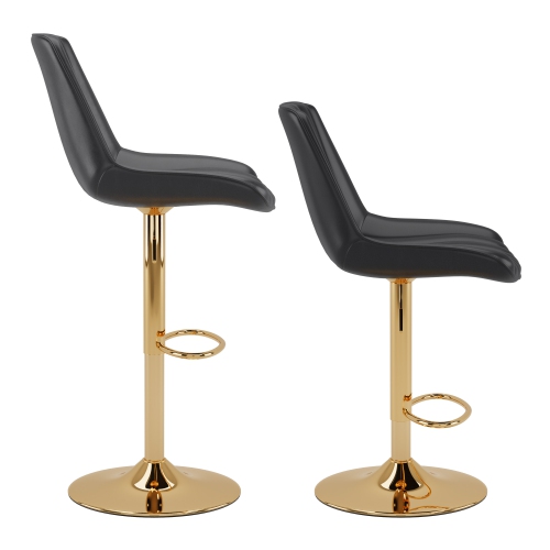 CorLiving Gold Adjustable Bar Stools, Set of 2